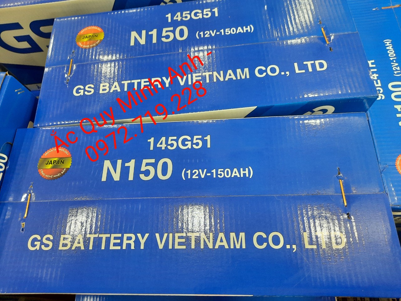 Ắc quy GS N150 luôn sẵn hàng tại ắc quy Minh Anh