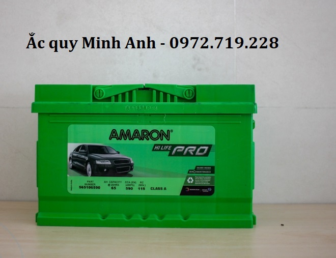 Ắc quy Amaron DIN65 thay thế cho xe Ford Transit