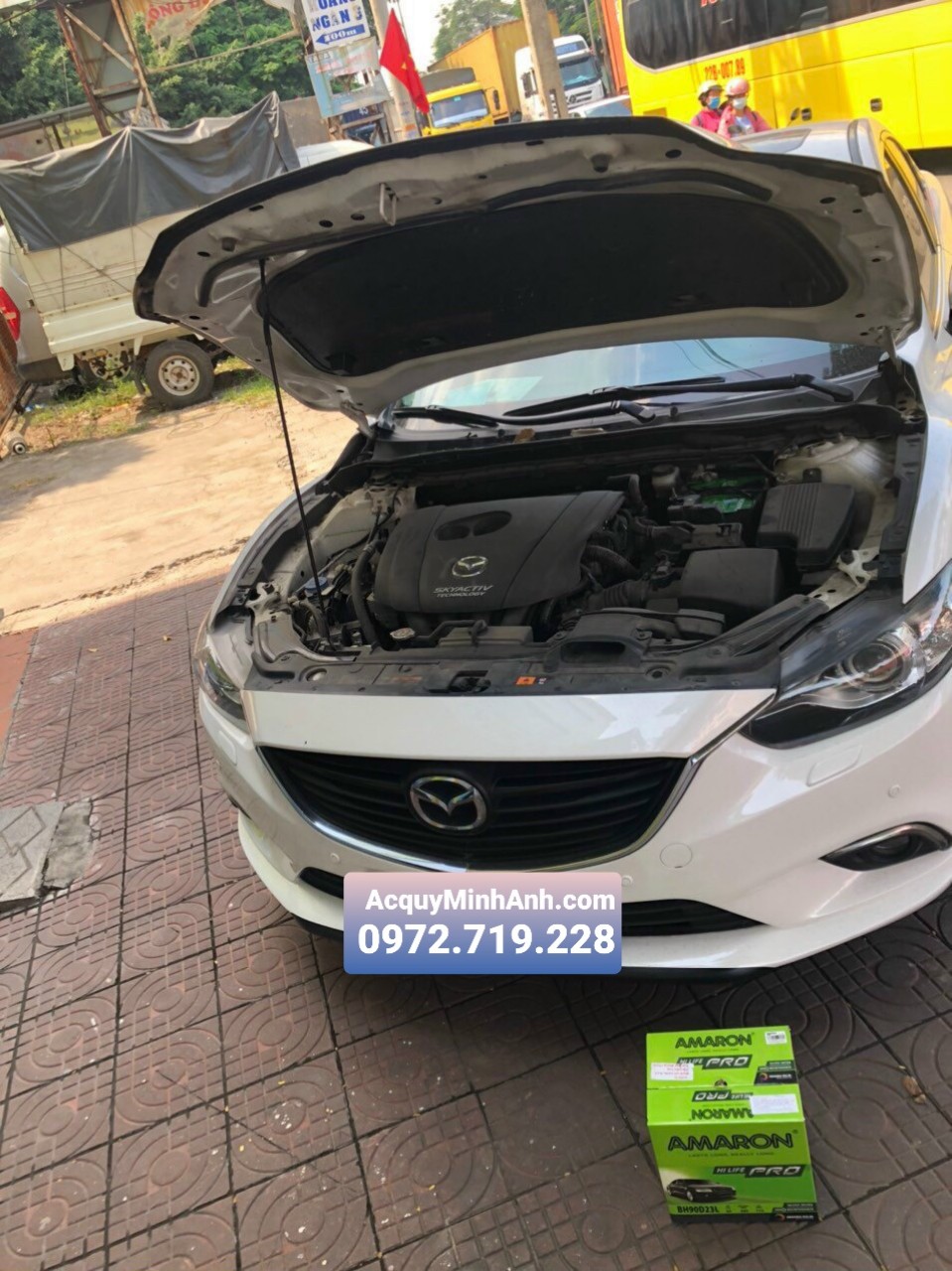 Ắc quy Amaron - sự lựa chọn tốt nhất cho ắc quy xe Mazda