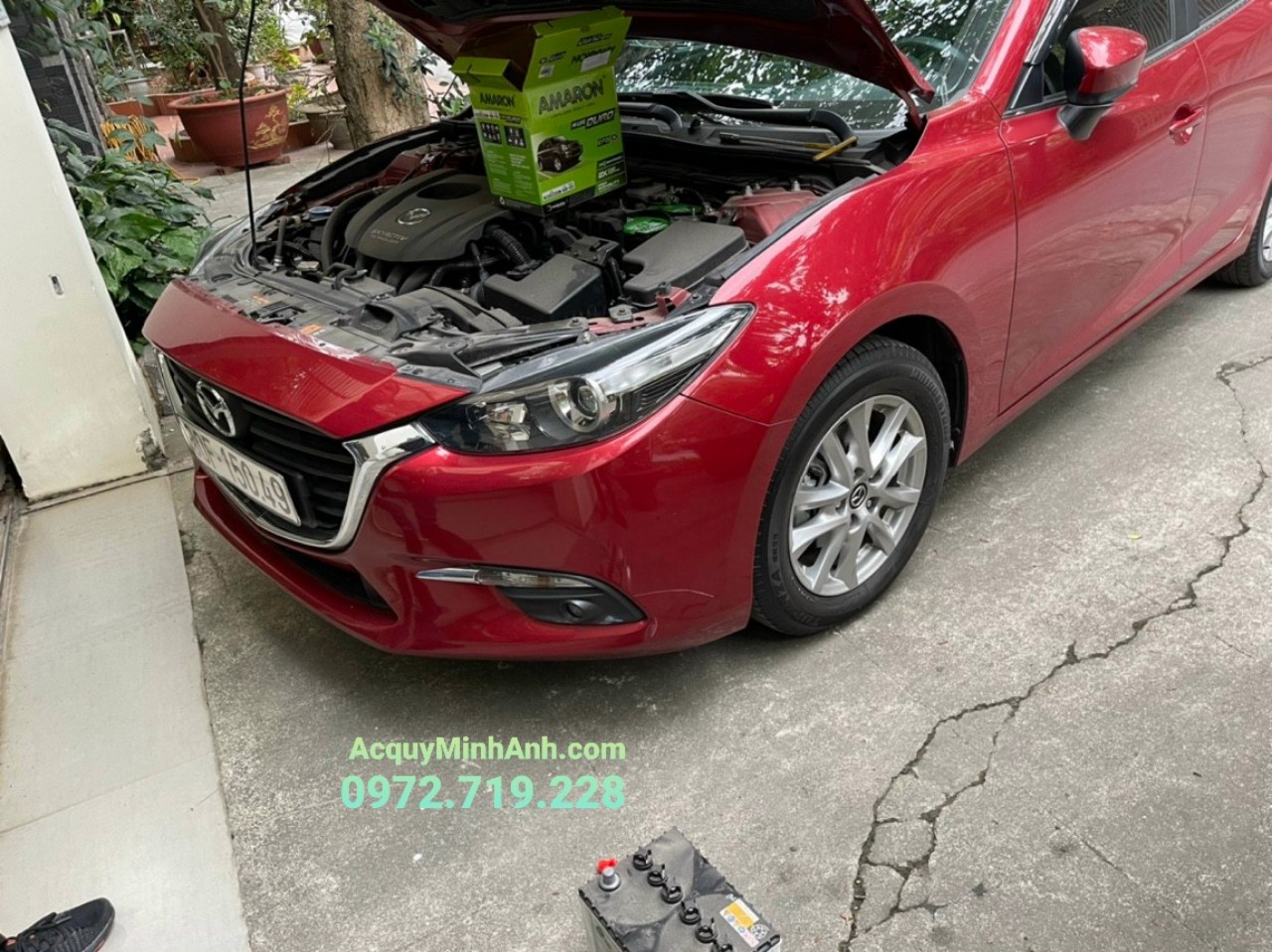 Thay ắc quy xe Mazda 3 tận nơi tại Kiến Xương