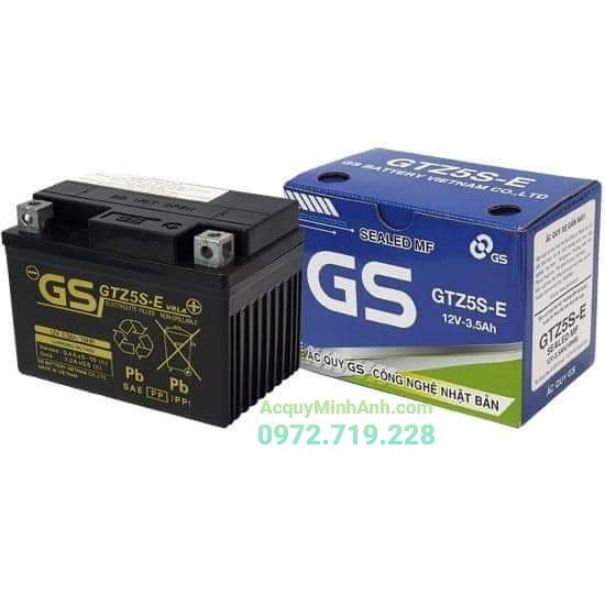 Ắc quy xe máy GS GTZ5S-E chính hãng