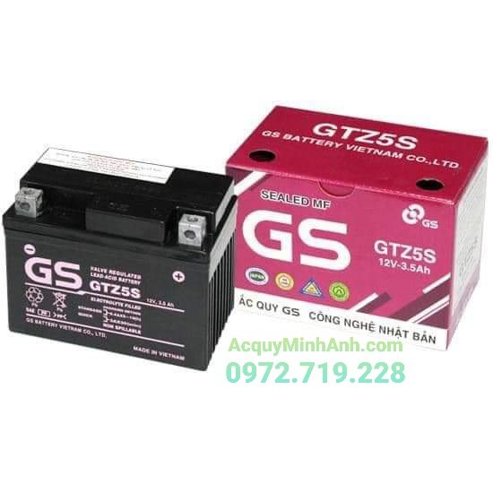 Ắc quy xe máy GS GTZ5S chính hãng