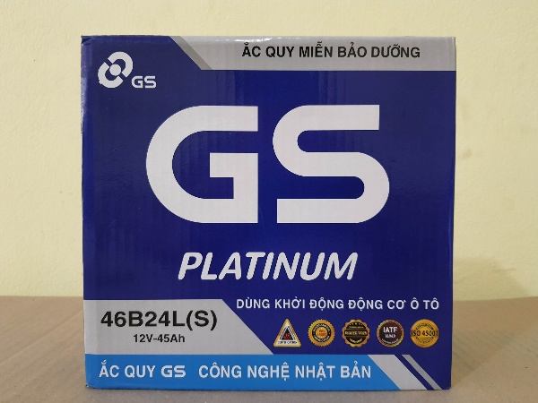 Ắc quy GS 46B24L(S) thay thế phù hợp cho Toyota Vios