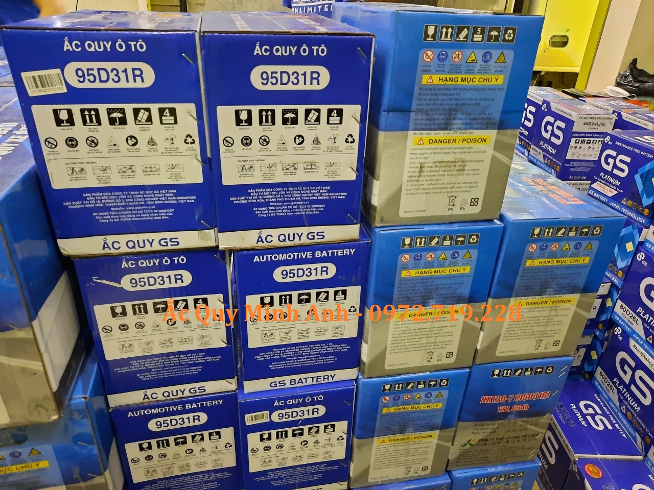Ắc quy GS chính hãng luôn sẵn hàng tại ắc quy Minh Anh Ắc quy GS chính hãng luôn sẵn hàng tại ắc quy Minh Anh