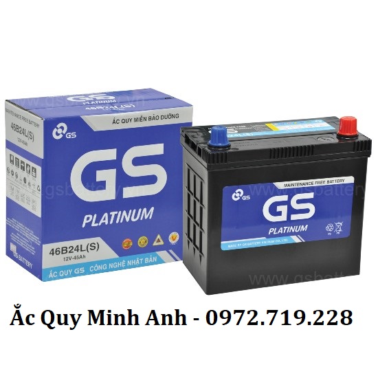 Ắc quy GS MF 46B24LS (12V - 45Ah)
