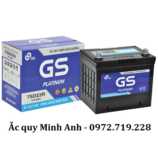 Ắc quy GS MF 75D23R (12V - 65Ah)