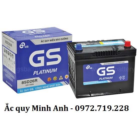 Ắc quy GS MF 85D26R (12V - 75Ah)