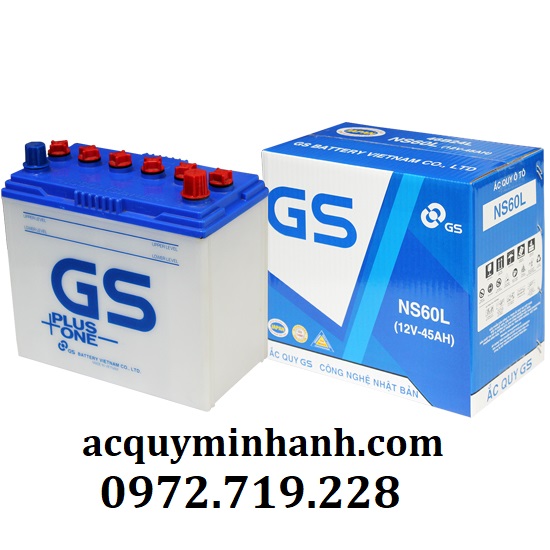 Ắc quy GS NS60L (12V - 45Ah)