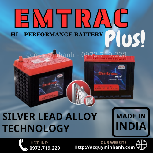 Minh Anh - Phân Phối ắc quy Emtrac Plus chính hãng BH 15T