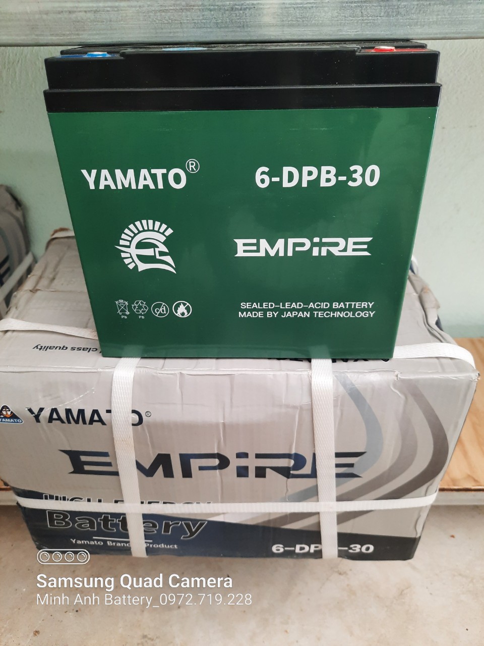 Ắc quy xe điện Yamato 6-DPB-30 chính hãng, tốt nhất tại Đông Hưng Ắc quy xe điện Yamato 6-DPB-30 chính hãng, tốt nhất tại Đông Hưng