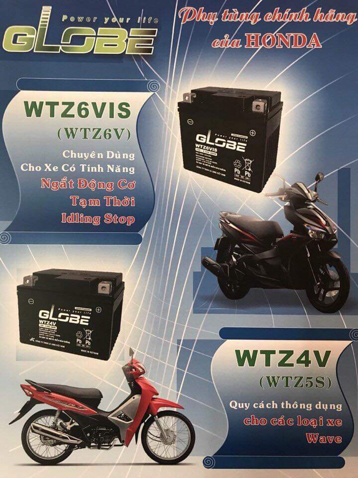 Đại lý ắc quy xe máy GLOBE chính hãng, giá tốt nhất tại Thái Bình Đại lý ắc quy xe máy GLOBE chính hãng, giá tốt nhất tại Thái Bình