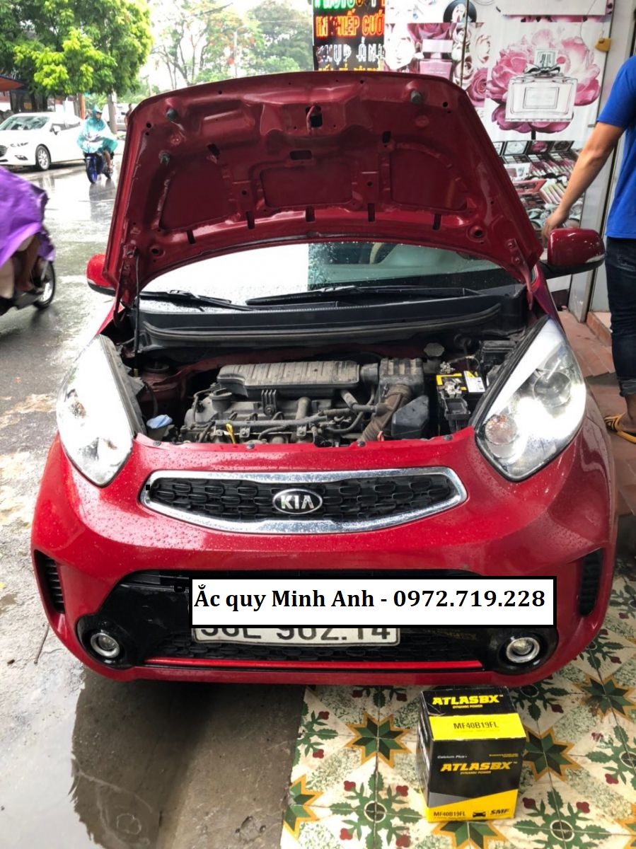 Bình ắc quy Atlas 44B19L 12V-40 Ah lắp phù hợp cho xe Kia Morning Bình ắc quy Atlas 44B19L 12V-40 Ah lắp phù hợp cho xe Kia Morning