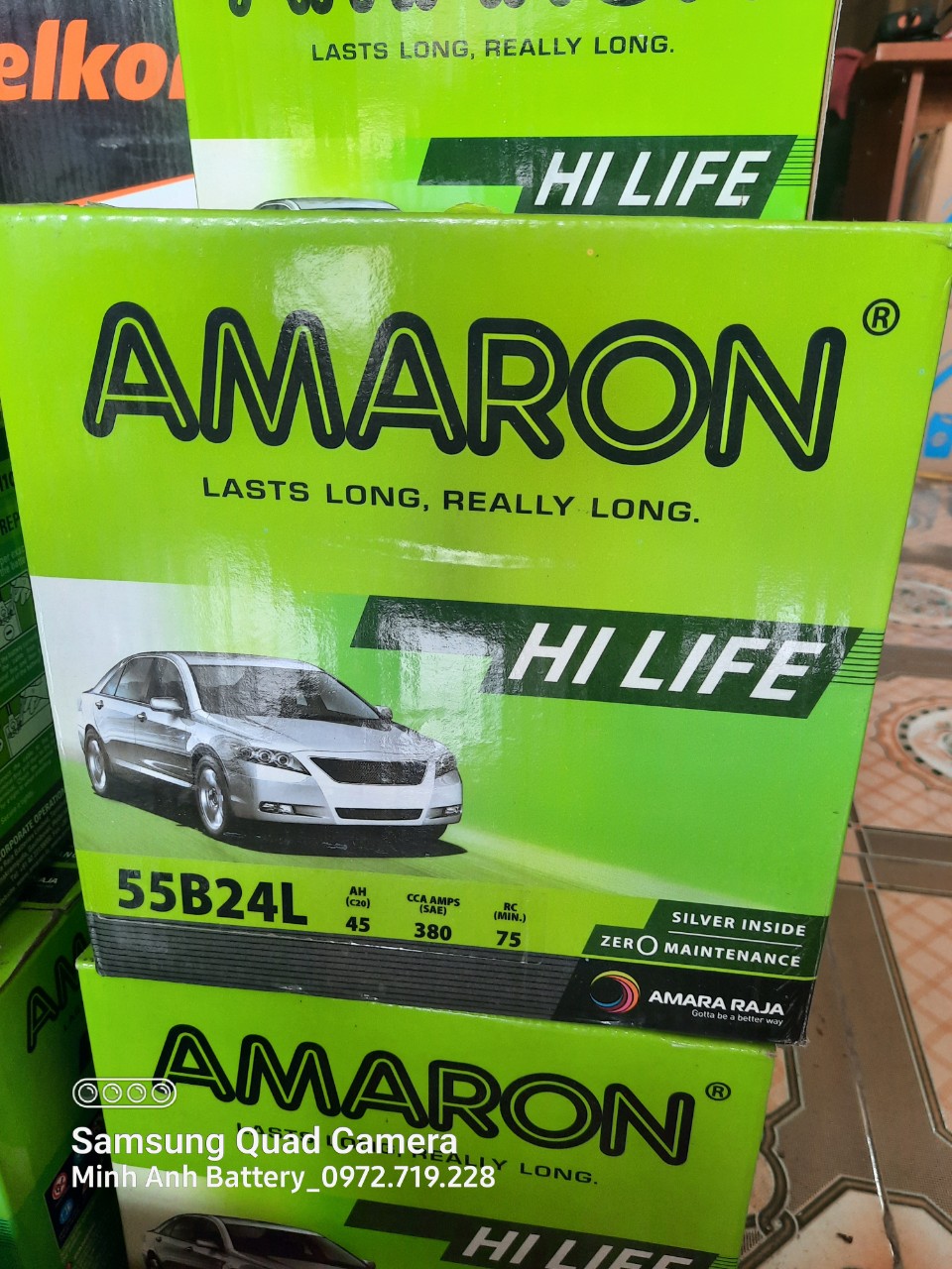 Ắc quy Amaron cao cấp lắp phù hợp cho xe Mitshubishi Xpander Ắc quy Amaron cao cấp lắp phù hợp cho xe Mitshubishi Xpander