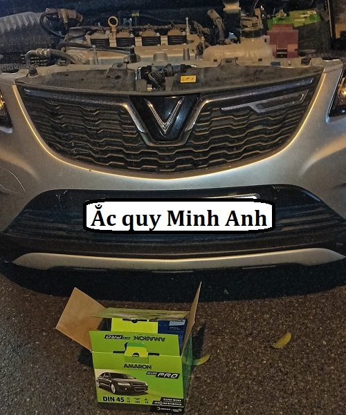 Thay tận nơi ắc quy amaron DIN 45 cho xe Vinfast Fadil Thay tận nơi ắc quy amaron DIN 45 cho xe Vinfast Fadil