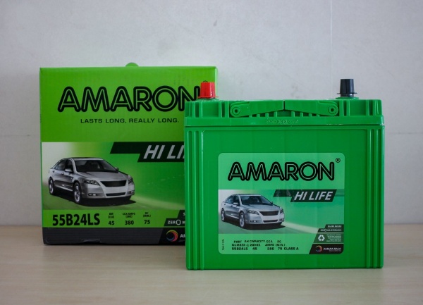 Ắc quy Amaron 55B24LS thay thế phù hợp cho xe Toyota Vios Ắc quy Amaron 55B24LS thay thế phù hợp cho xe Toyota Vios