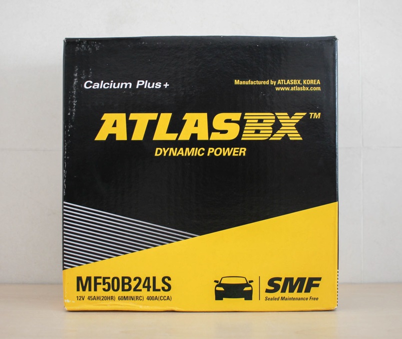 Ắc quy Atlas 50B24LS thay thế phù hợp cho xe Toyota Vios Ắc quy Atlas 50B24LS thay thế phù hợp cho xe Toyota Vios