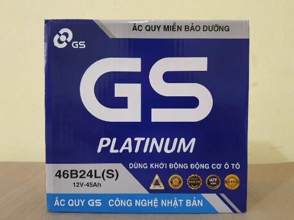 Ắc quy GS 46B24L(S) thay thế phù hợp cho Toyota Vios Ắc quy GS 46B24L(S) thay thế phù hợp cho Toyota Vios