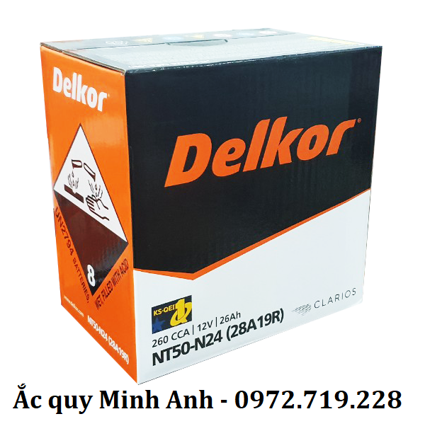 Ắc Quy NT50 - N24 12V - 26AH chính hãng Ắc Quy NT50 - N24 12V - 26AH chính hãng